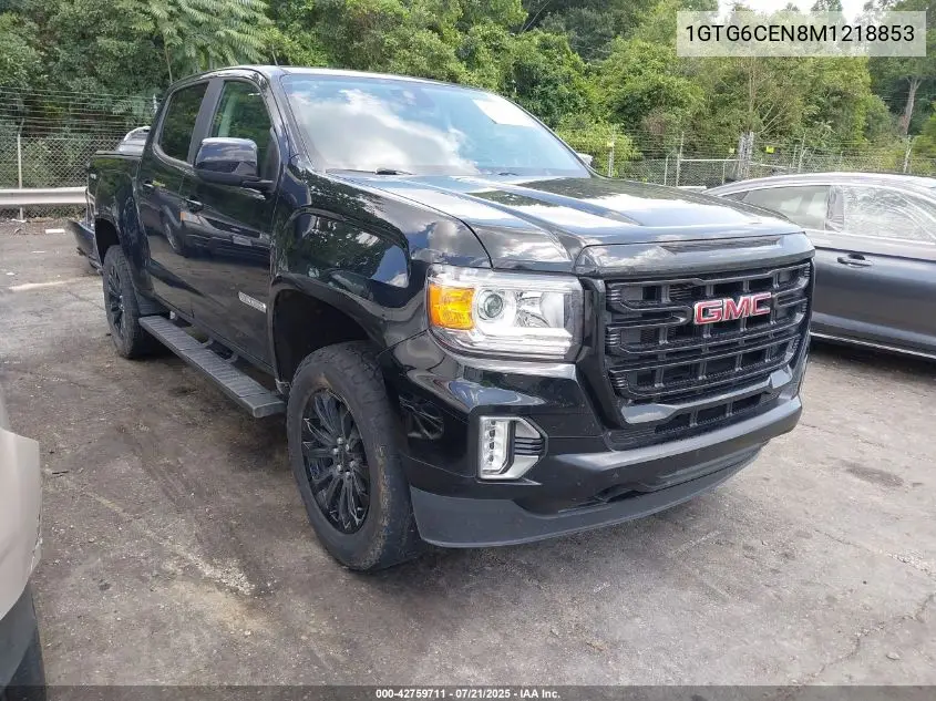 2021 GMC Canyon 4Wd Short Box Elevation VIN: 1GTG6CEN8M1218853 Lot: 42759711