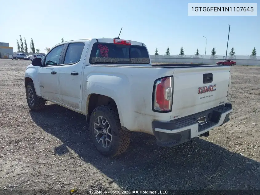 2022 GMC Canyon At4 VIN: 1GTG6FEN1N1107645 Lot: 12324836