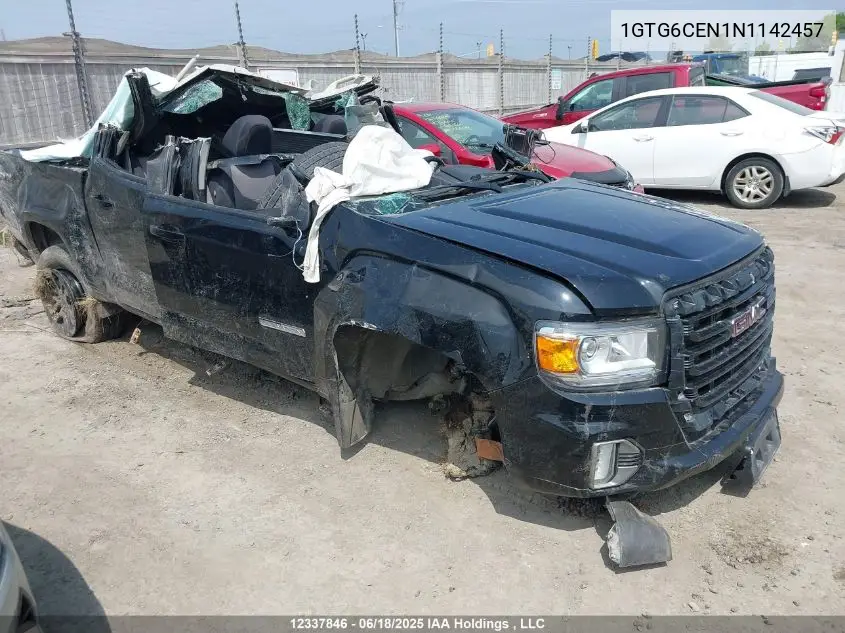 2022 GMC Canyon Elevation VIN: 1GTG6CEN1N1142457 Lot: 12337846