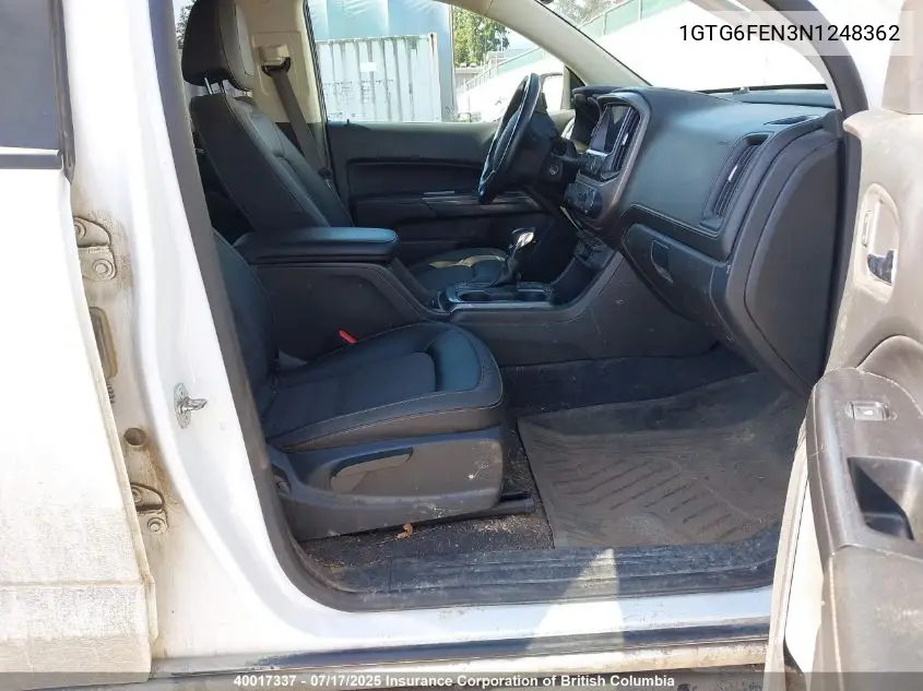 2022 GMC Canyon At4 VIN: 1GTG6FEN3N1248362 Lot: 40017337