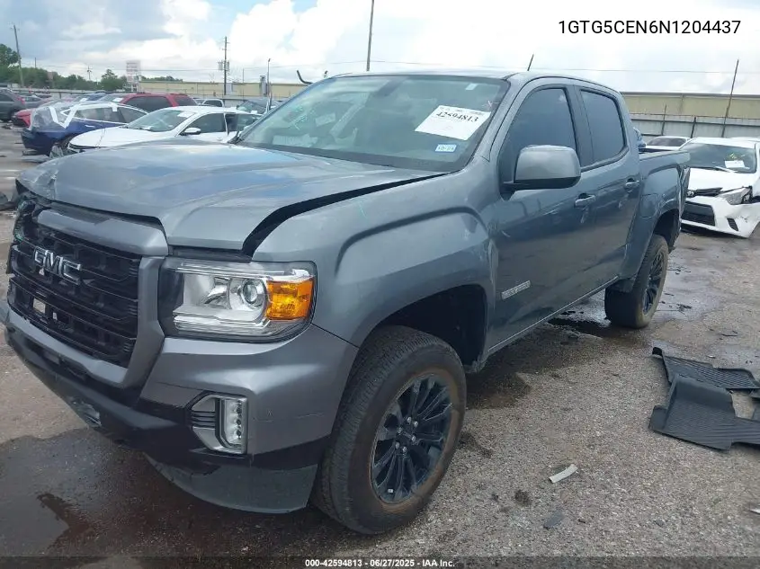 2022 GMC Canyon 2Wd Short Box Elevation VIN: 1GTG5CEN6N1204437 Lot: 42594813