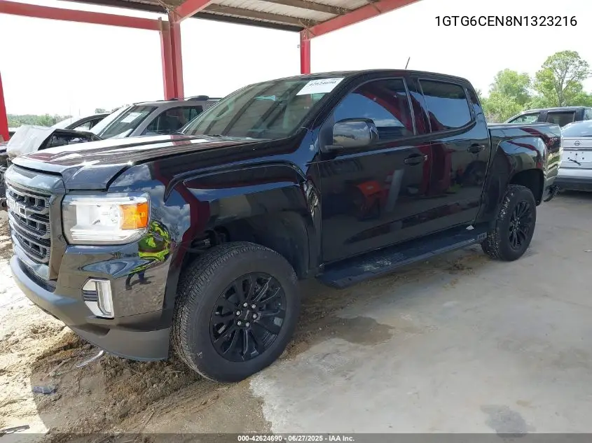 2022 GMC Canyon 4Wd Short Box Elevation VIN: 1GTG6CEN8N1323216 Lot: 42624690