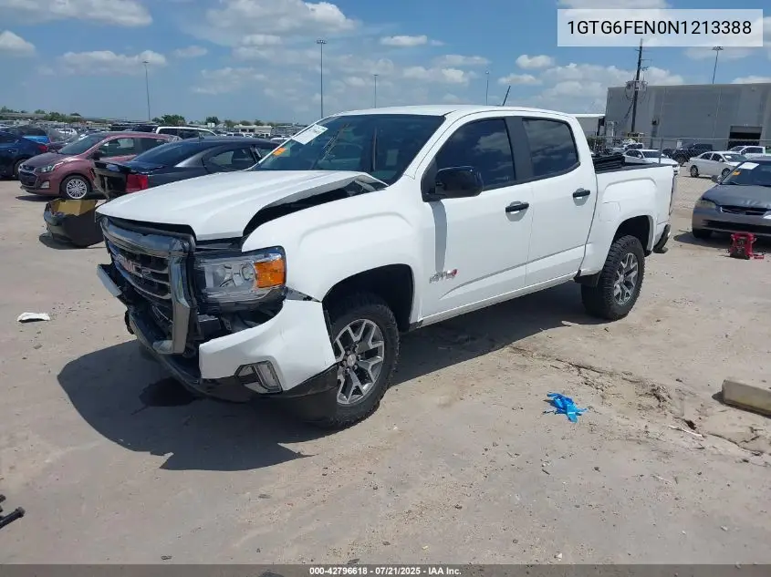 2022 GMC Canyon 4Wd Short Box At4 - Leather VIN: 1GTG6FEN0N1213388 Lot: 42796618