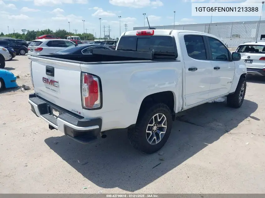 2022 GMC Canyon 4Wd Short Box At4 - Leather VIN: 1GTG6FEN0N1213388 Lot: 42796618