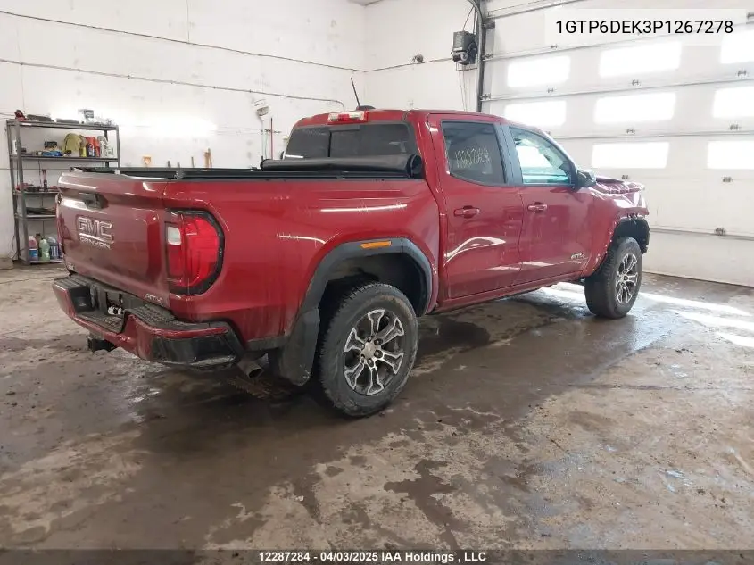 2023 GMC Canyon At4 VIN: 1GTP6DEK3P1267278 Lot: 12287284