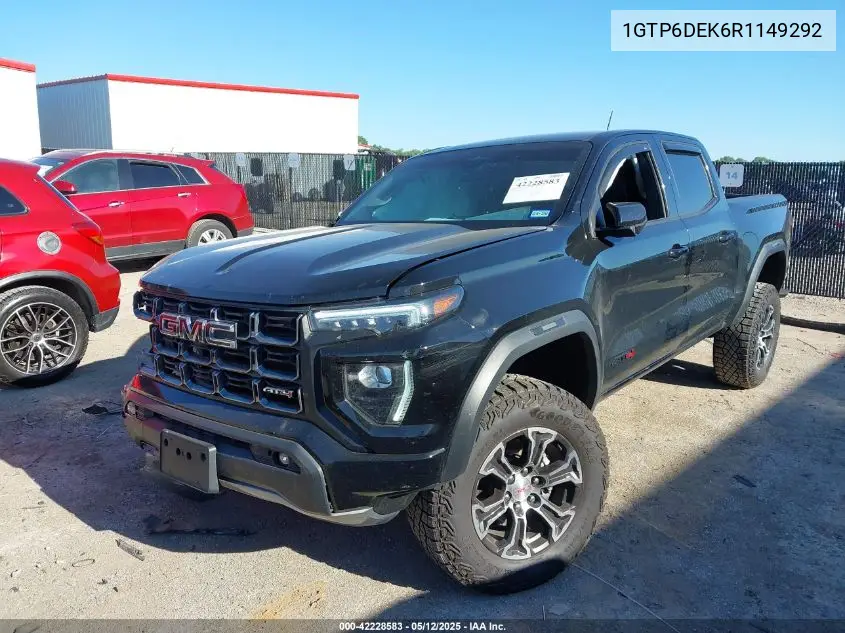 2024 GMC Canyon 4Wd At4 VIN: 1GTP6DEK6R1149292 Lot: 42228583