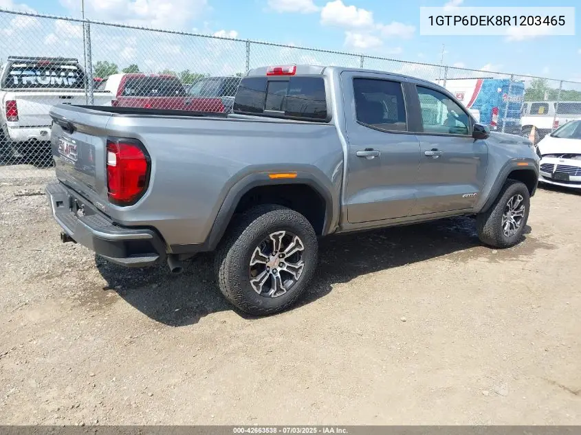 2024 GMC Canyon 4Wd At4 VIN: 1GTP6DEK8R1203465 Lot: 42663538