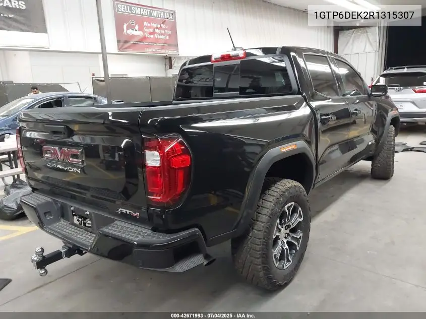 2024 GMC Canyon 4Wd At4 VIN: 1GTP6DEK2R1315307 Lot: 42671993