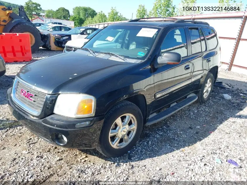2002 GMC Envoy Slt VIN: 1GKDT13S322146884 Lot: 42244937