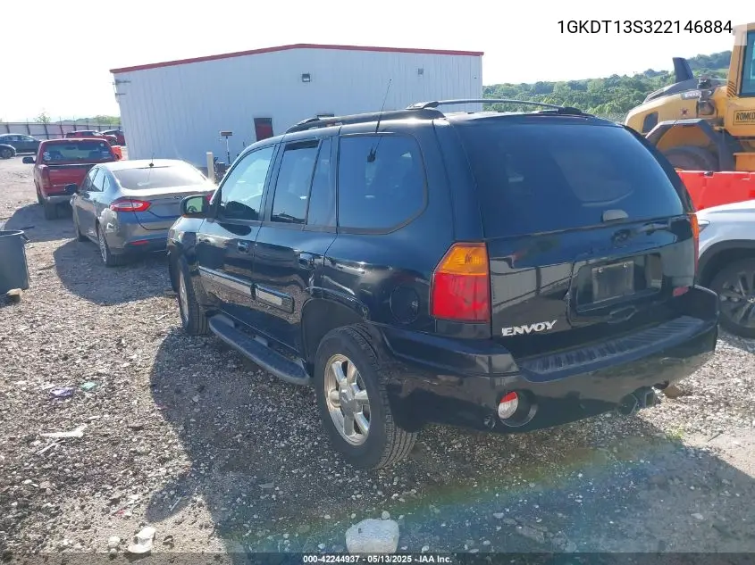 2002 GMC Envoy Slt VIN: 1GKDT13S322146884 Lot: 42244937