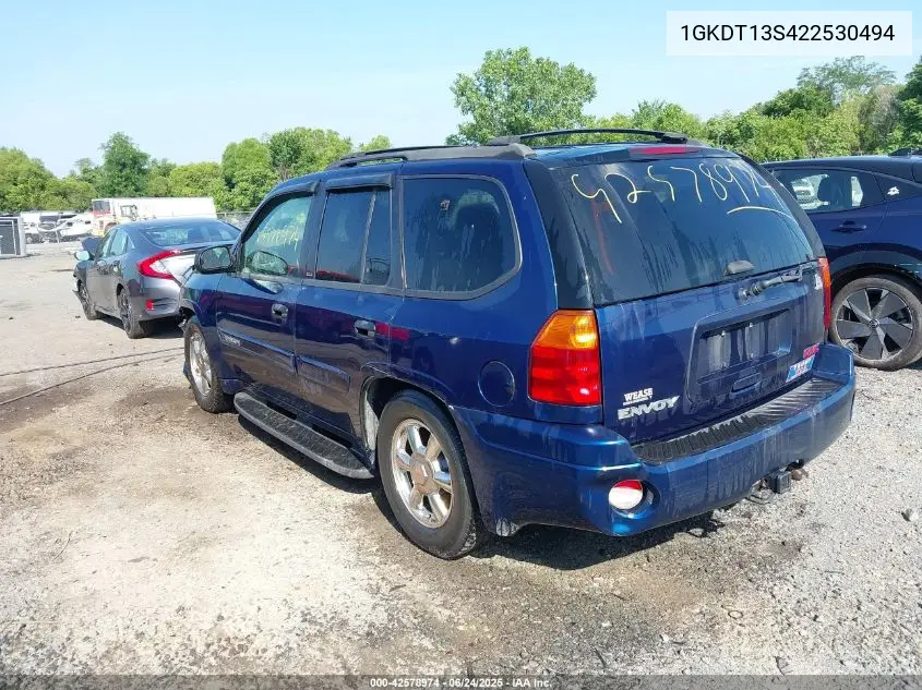 2002 GMC Envoy Sle VIN: 1GKDT13S422530494 Lot: 42578974