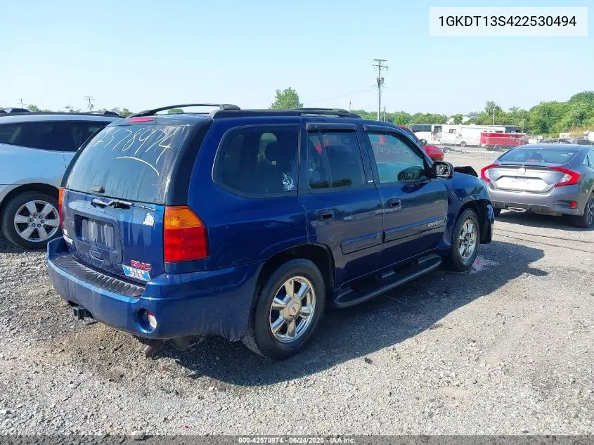 2002 GMC Envoy Sle VIN: 1GKDT13S422530494 Lot: 42578974