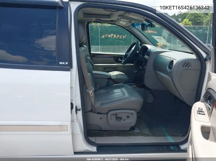 2002 GMC Envoy Xl Slt VIN: 1GKET16S426136342 Lot: 42589672