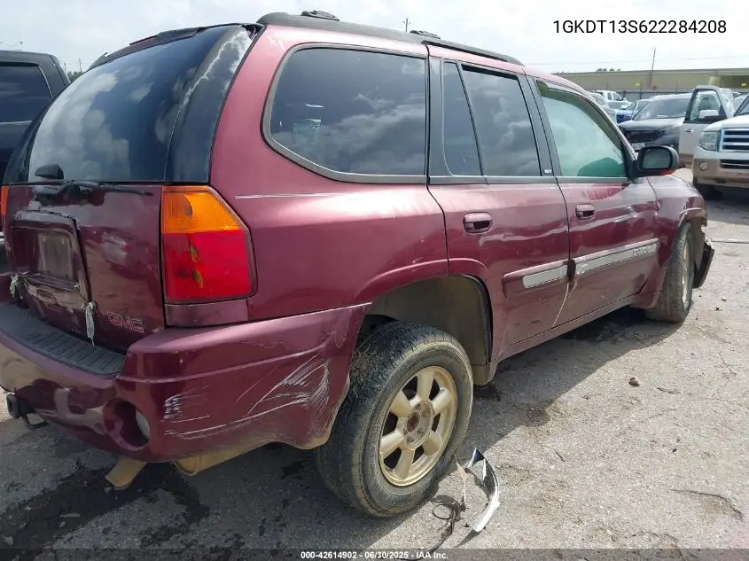 2002 GMC Envoy Slt VIN: 1GKDT13S622284208 Lot: 42614902