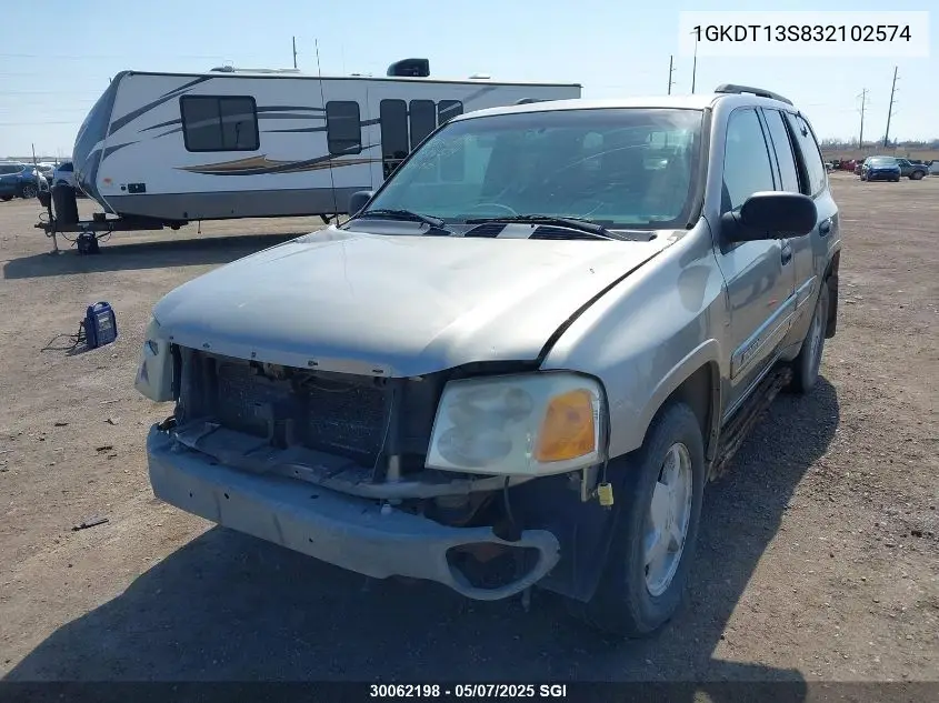 2003 GMC Envoy VIN: 1GKDT13S832102574 Lot: 30062198