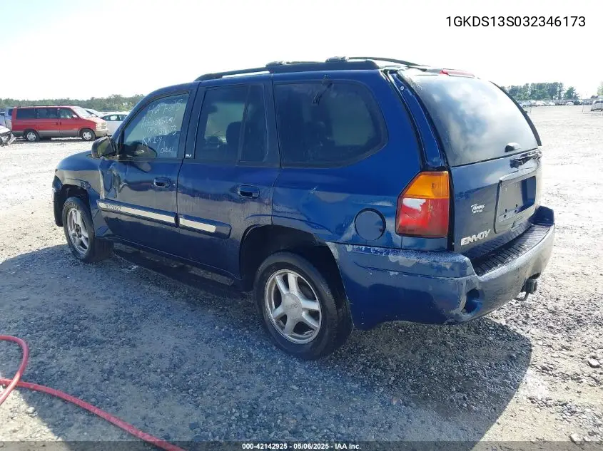 2003 GMC Envoy Slt VIN: 1GKDS13S032346173 Lot: 42142925