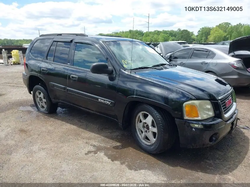 2003 GMC Envoy Sle VIN: 1GKDT13S632149005 Lot: 42209526