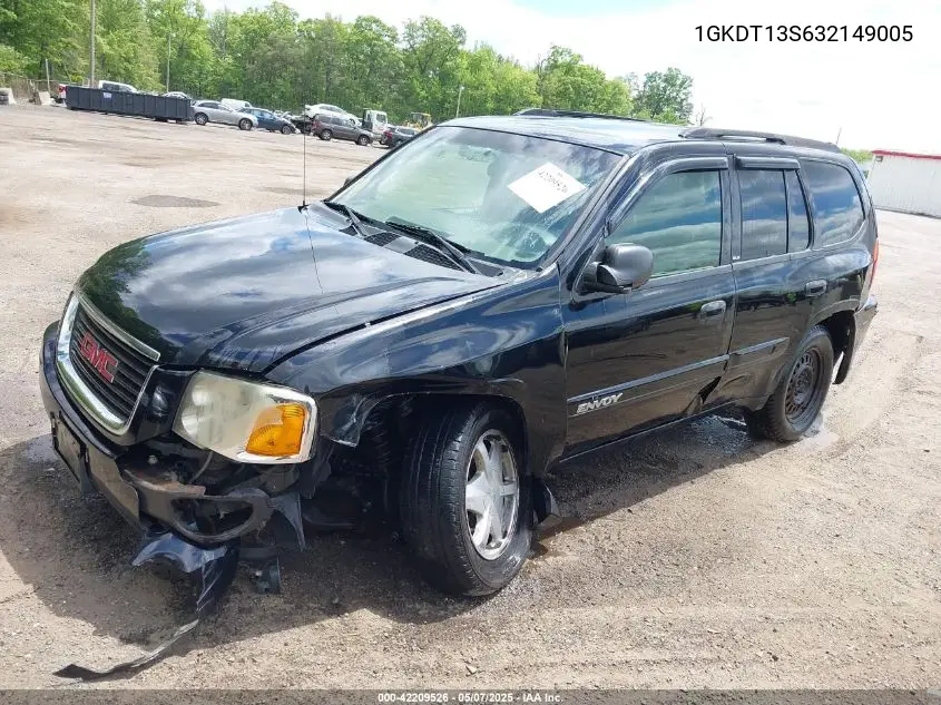 2003 GMC Envoy Sle VIN: 1GKDT13S632149005 Lot: 42209526