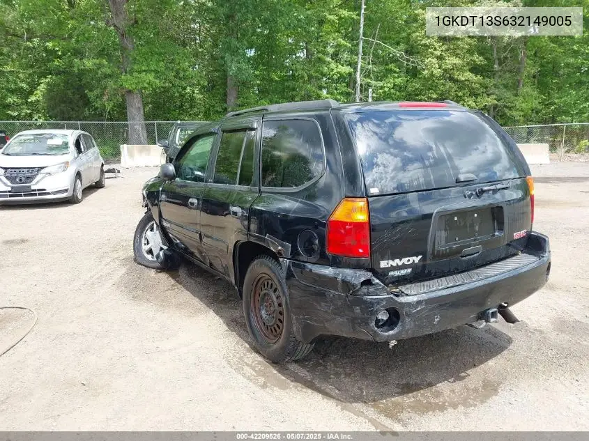 2003 GMC Envoy Sle VIN: 1GKDT13S632149005 Lot: 42209526