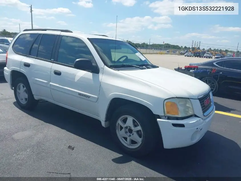 2003 GMC Envoy Sle VIN: 1GKDS13S532221928 Lot: 42211340
