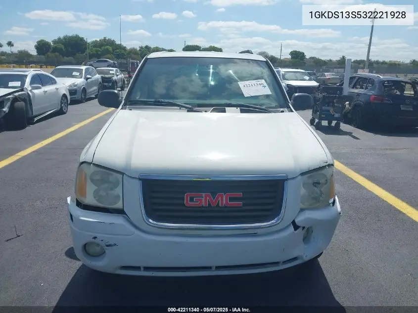 2003 GMC Envoy Sle VIN: 1GKDS13S532221928 Lot: 42211340