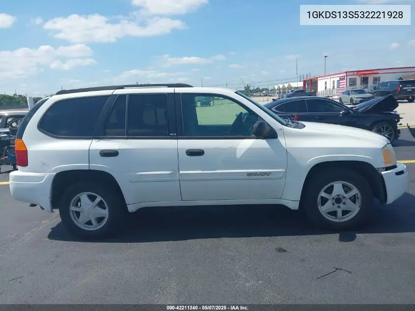 2003 GMC Envoy Sle VIN: 1GKDS13S532221928 Lot: 42211340