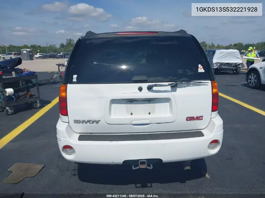 2003 GMC Envoy Sle VIN: 1GKDS13S532221928 Lot: 42211340