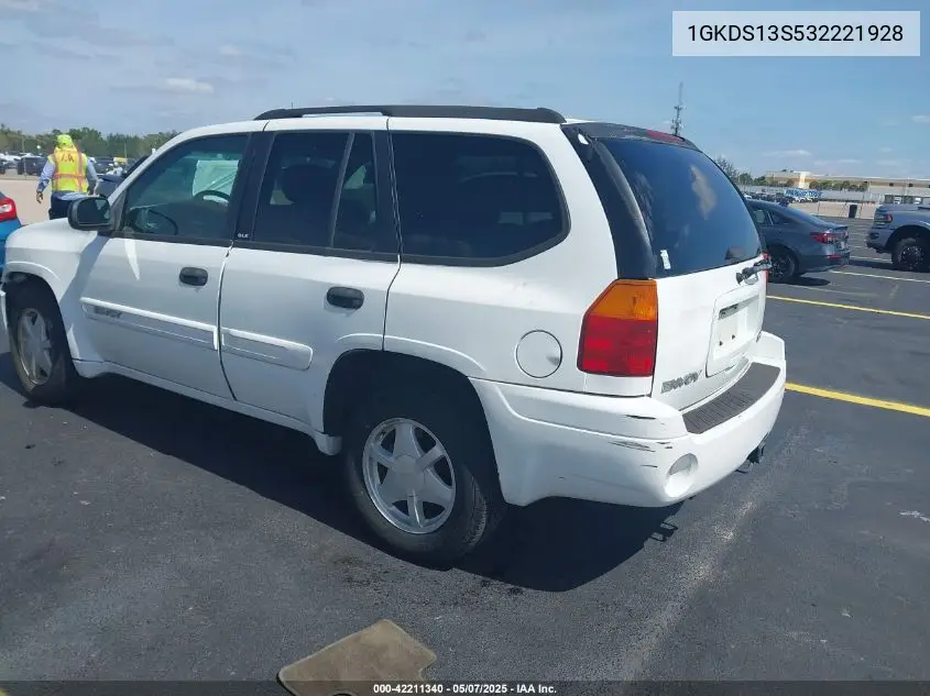 2003 GMC Envoy Sle VIN: 1GKDS13S532221928 Lot: 42211340