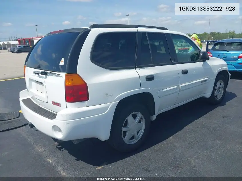 2003 GMC Envoy Sle VIN: 1GKDS13S532221928 Lot: 42211340