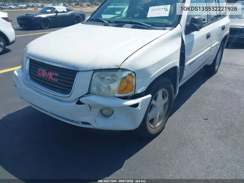 2003 GMC Envoy Sle VIN: 1GKDS13S532221928 Lot: 42211340