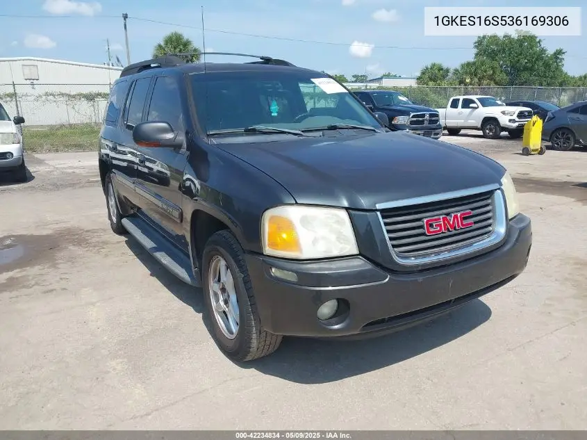 2003 GMC Envoy Xl Slt VIN: 1GKES16S536169306 Lot: 42234834