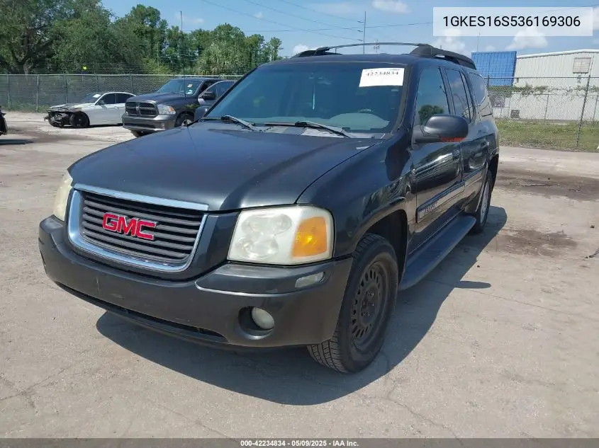 2003 GMC Envoy Xl Slt VIN: 1GKES16S536169306 Lot: 42234834