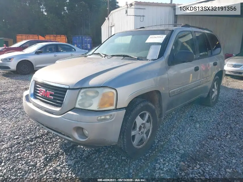 2003 GMC Envoy Sle VIN: 1GKDS13SX32191356 Lot: 42262511
