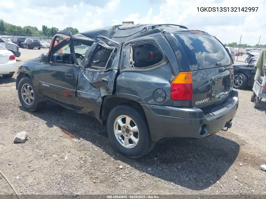 2003 GMC Envoy Sle VIN: 1GKDS13S132142997 Lot: 42542639