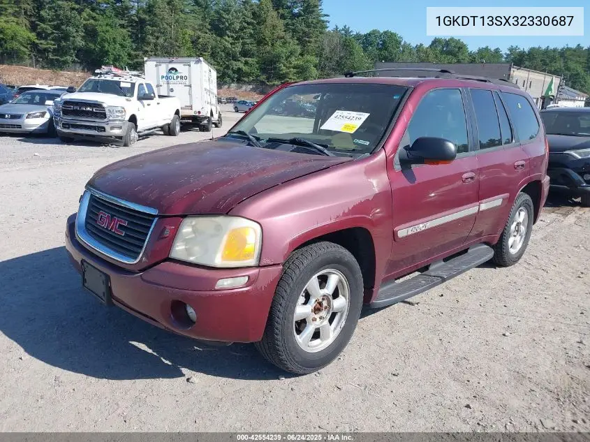 2003 GMC Envoy Slt VIN: 1GKDT13SX32330687 Lot: 42554239