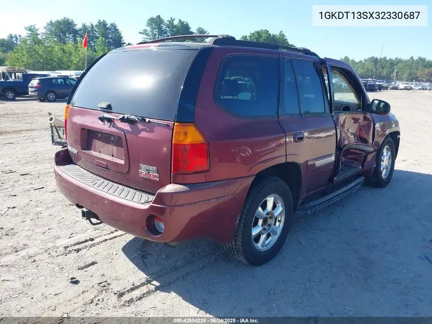 2003 GMC Envoy Slt VIN: 1GKDT13SX32330687 Lot: 42554239