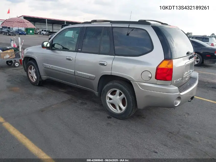 2003 GMC Envoy Slt VIN: 1GKDT13S432189261 Lot: 42569945