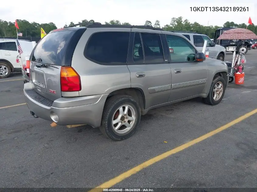 2003 GMC Envoy Slt VIN: 1GKDT13S432189261 Lot: 42569945