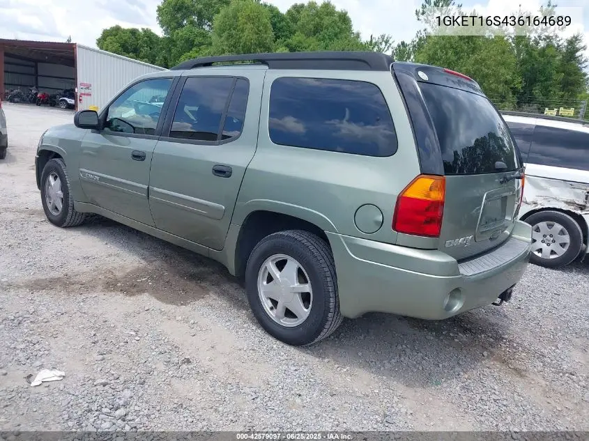 2003 GMC Envoy Xl Sle VIN: 1GKET16S436164689 Lot: 42579097