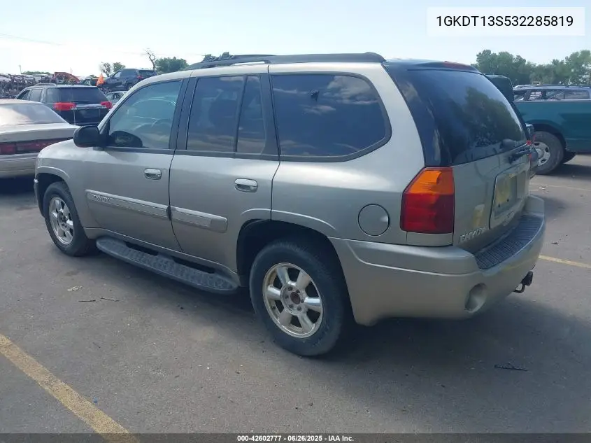 2003 GMC Envoy Slt VIN: 1GKDT13S532285819 Lot: 42602777