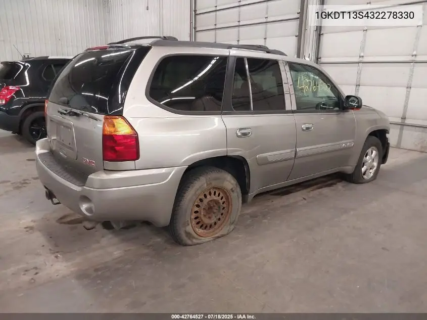 2003 GMC Envoy Slt VIN: 1GKDT13S432278330 Lot: 42764527
