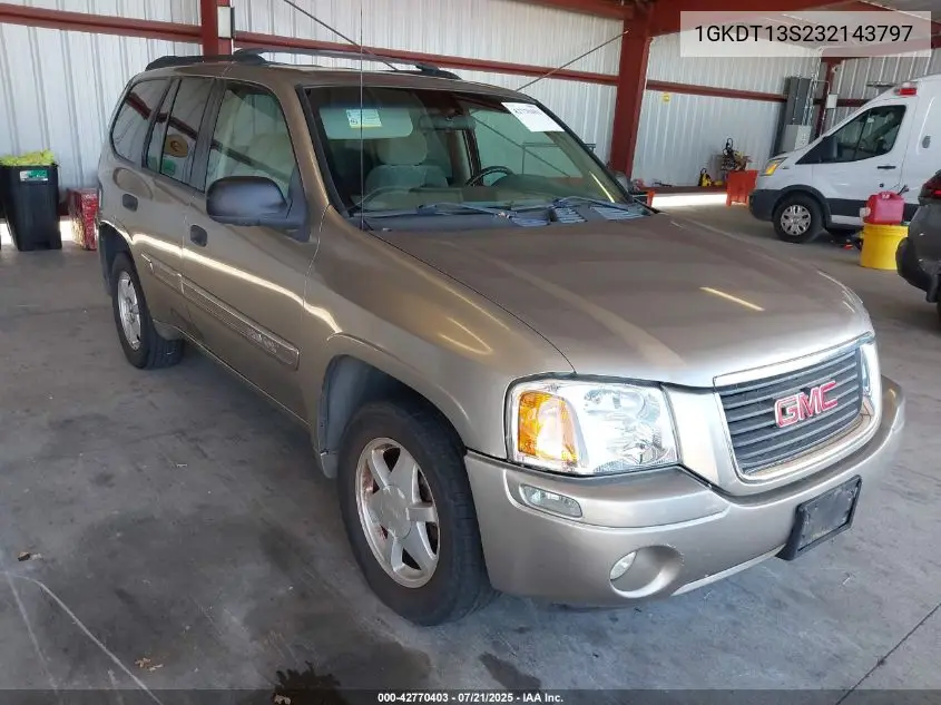 2003 GMC Envoy Sle VIN: 1GKDT13S232143797 Lot: 42770403