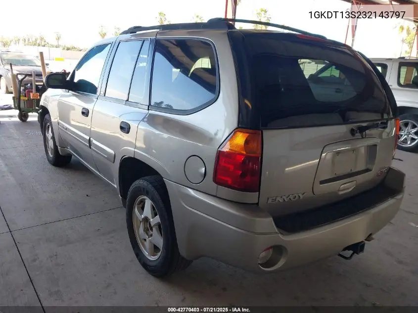 2003 GMC Envoy Sle VIN: 1GKDT13S232143797 Lot: 42770403