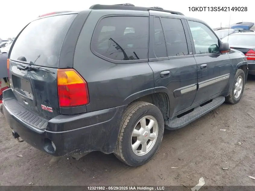2004 GMC Envoy Sle/Slt VIN: 1GKDT13S542149028 Lot: 12321982X