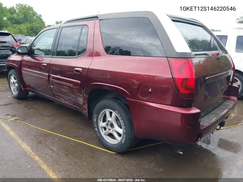 2004 GMC Envoy Xuv Sle VIN: 1GKET12S146220546 Lot: 42195844