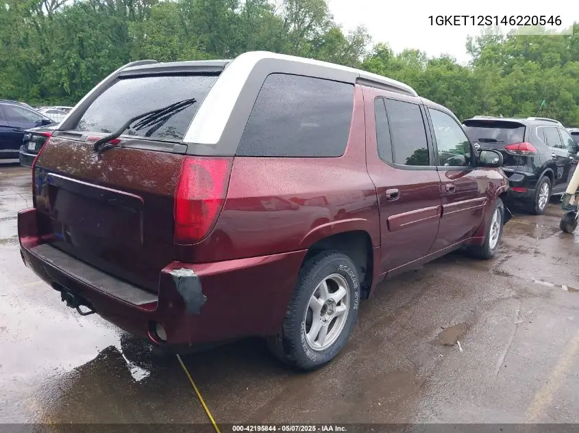 2004 GMC Envoy Xuv Sle VIN: 1GKET12S146220546 Lot: 42195844