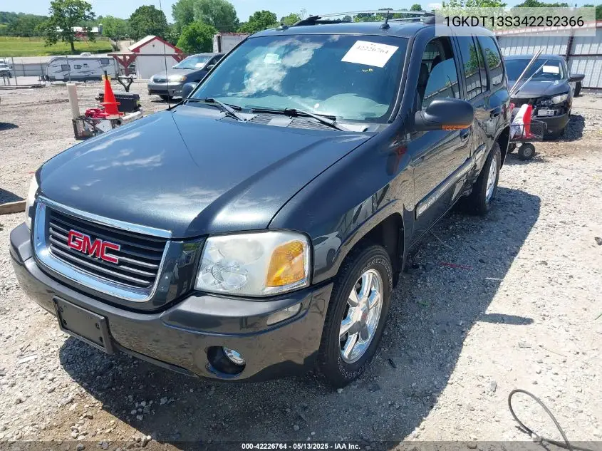 2004 GMC Envoy Slt VIN: 1GKDT13S342252366 Lot: 42226764
