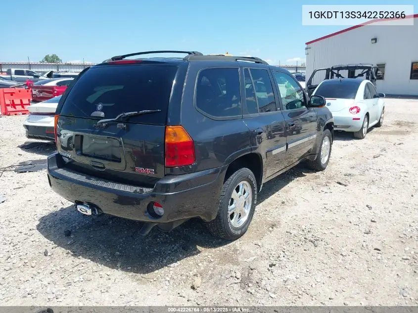 2004 GMC Envoy Slt VIN: 1GKDT13S342252366 Lot: 42226764