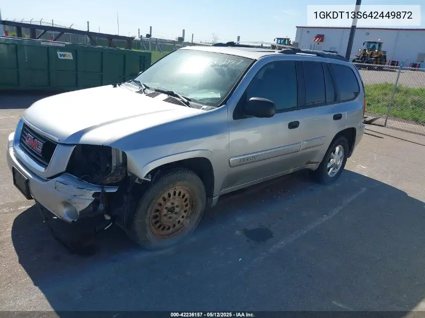 2004 GMC Envoy Sle VIN: 1GKDT13S642449872 Lot: 42236157
