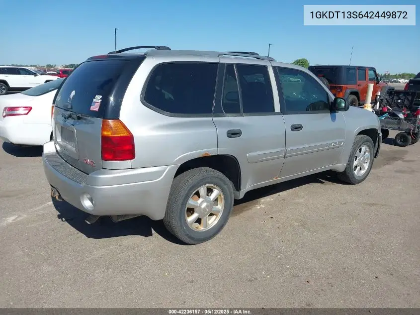 2004 GMC Envoy Sle VIN: 1GKDT13S642449872 Lot: 42236157